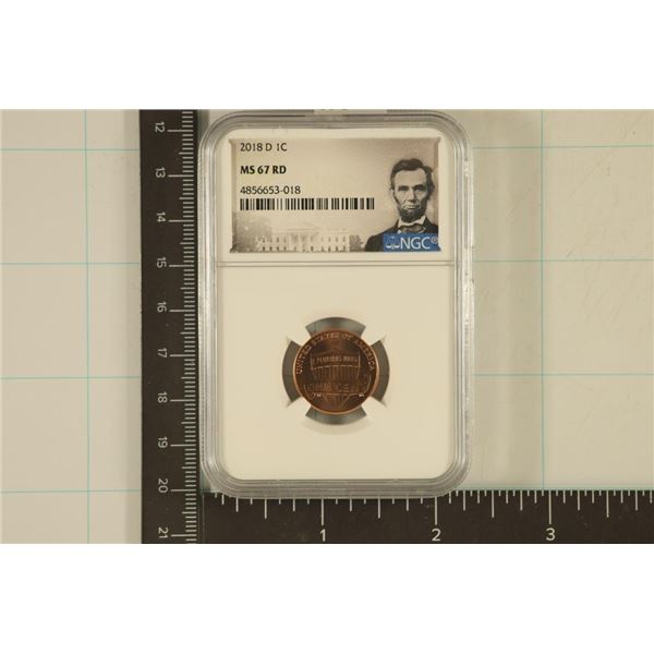 2018 LINCOLN SHIELD NICKEL NGC MS67RD