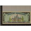 Image 2 : 1987 DISNEY 1 DOLLAR, CRISP UNC COLORIZED BILL