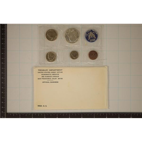 1965 US SPECIAL MINT SET WITH ENVELOPE