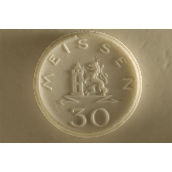 1921 GERMAN MEISSEN PORCELEIN 30 PFENNING