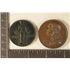 Image 1 : 2 METAL 1 1/2" TOKENS: 1941-1945 WWII FREEDOM FROM
