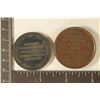 Image 2 : 2 METAL 1 1/2" TOKENS: 1941-1945 WWII FREEDOM FROM