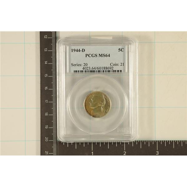 1944-D JEFFERSON NICKEL PCGS MS64