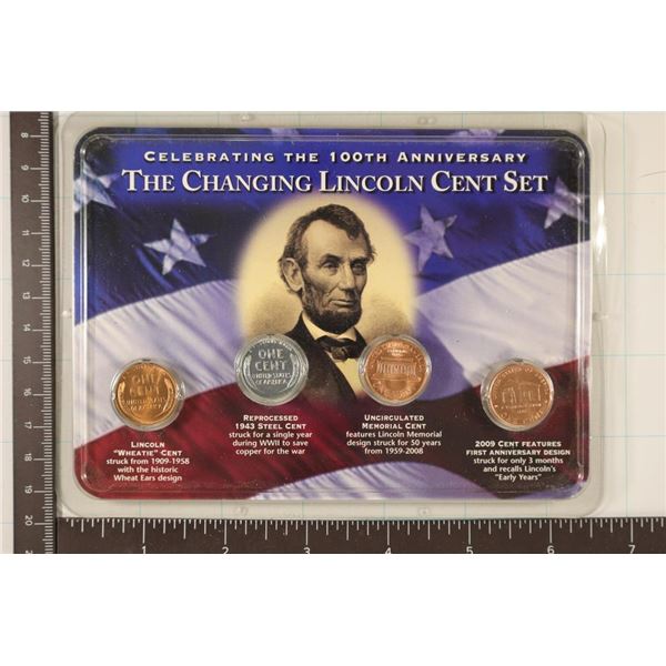 THE CHANGING LINCOLN CENT SET FEATURING: 1958
