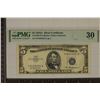 Image 1 : 1953-A US $5 SILVER CERTIFICATE PMG 30 VERY FINE
