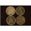 Image 1 : 1853, 54, 56-O & 1857 SILVER SEATED LIBERTY DIMES
