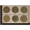 Image 1 : 6-$1 METAL CASINO GAMING TOKENS, GOLD RANCH,