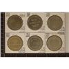 Image 2 : 6-$1 METAL CASINO GAMING TOKENS, GOLD RANCH,
