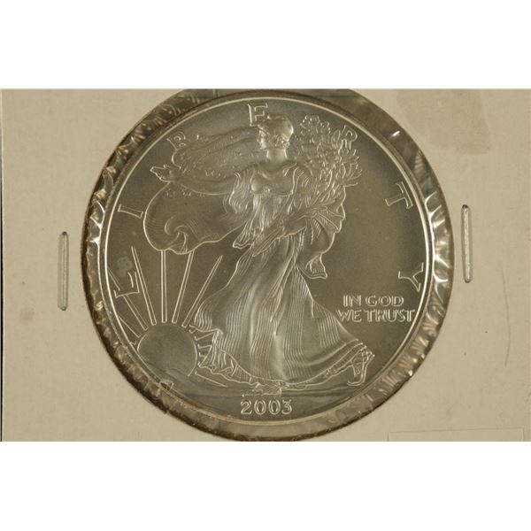 2003 AMERICAN SILVER EAGLE. BRILLIANT UNC