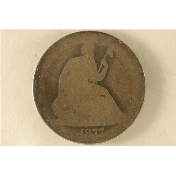 1877 SILVER SEATED LIBERTY HALF DOLLAR