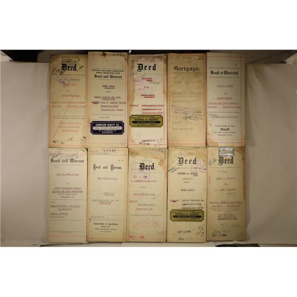10-VINTAGE MORTGAGE DEADS, BONDS AND WARRANTS