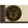 Image 2 : 1987 GOLD ELECTROPLATED AMERICAN SILVER EAGLE