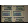 Image 1 : 6 BANK OF MYANMAR 1 KYAT CRISP UNC COLORIZED BILLS