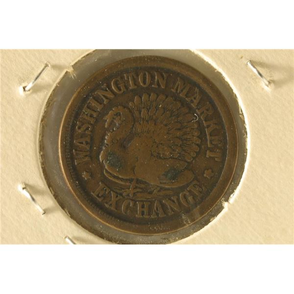 1863 CIVIL WAR TOKEN "LIVE & LET LIVE" WASHINGTON