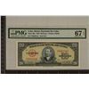 Image 1 : 1949 CUBA 20 PESO BILL PMG 67 SUPERB GEM UNC