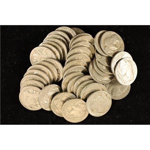 $2 SOLID DATE ROLL OF 1936-P BUFFALO NICKELS