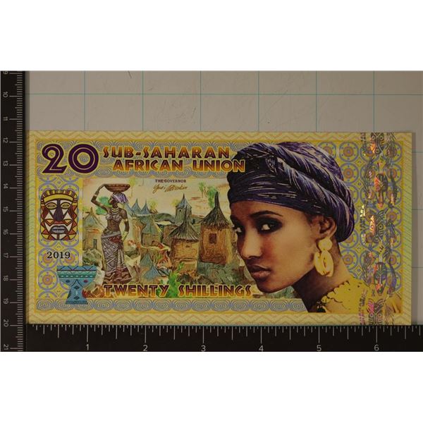 2019 SUB-SAHARAN AFRICAN UNION 20 SHILLING CU