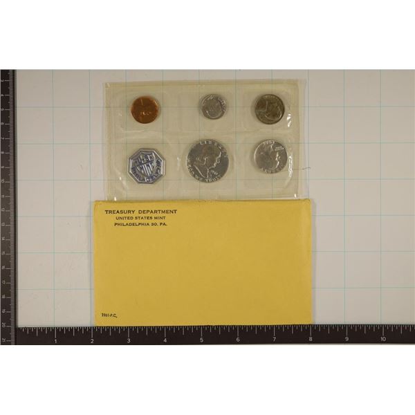 1961 US SILVER PROOF SET (WITH ENVELOPE)