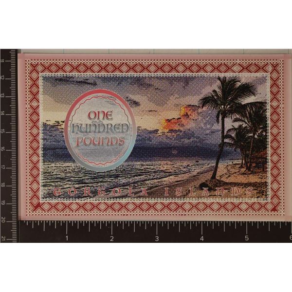 2019 TORTOLA ISLANDS FANTASTIC BANK 100 POUND