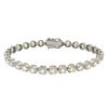 Image 1 : 7.58 ctw Diamond Tennis Bracelet - 14KT White Gold