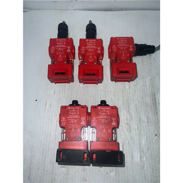Lot of (5) Allen-Bradley Safety Switches