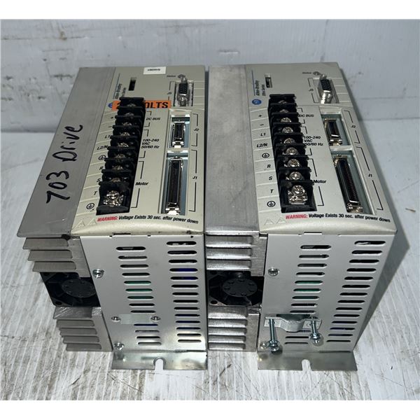 (2) Allen-Bradley #1398-DDM-019X / #9101-1553 Ultra Series Drives