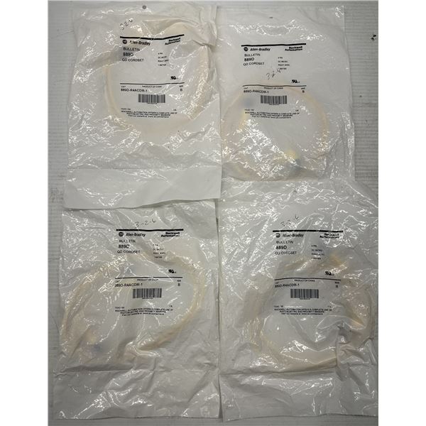 (4) Allen Bradley #889D-R4ACDM-1 QD Cordsats