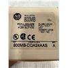 Image 2 : Allen-Bradley #800MB-CQA24AAS Small Square Illuminated Pushbutton - Amber Lens