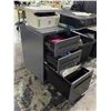 Image 3 : 2 Item lot - HP Laserjet Pro M28w Printer - 3 Drawer filing cabinet w/ misc office supplies