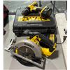 Image 1 : Group lot - DeWalt 20v Max 6.5" cordless skill saw (No battery) w/ charger - DeWalt 14.4v cordless d