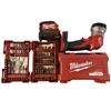 Image 1 : Milwaukee impact driver set, M18 LED cordless worklight - 25' magnetic tape measure (SAE)