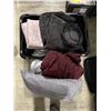 Image 1 : 2 bin lot - Misc clothes / toiletries / bedding
