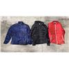 Image 2 : Box lot - x6 Patagonia Mens Puffy Coat - Approx Value $900 - Blue/Black (M) - Black (M) - Red (M) - 