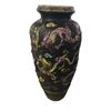 Image 1 : Large vintage chinese hand painted vase - 23" tall
