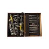 Image 1 : Silverware Case w/ some sterling silver cutlery and other misc cutlery