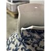 Image 2 : Chinese vintage blue & white porcelain vases - 18" - (one has broken lip)