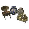 Image 1 : x4 Item lot - "Thousand Butterflies" by Eda Mann vintage porcelain - Royal Cauldon "Willow" ginger j
