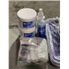 Image 3 : Group lot - Dental tray, x2 cases of misc dental supplies and tools, fast set impression catalyst, s