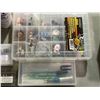 Image 3 : Plastic Organizer w/ rotary dental tools parts / heads - x2 Rotary dental tools