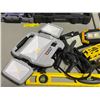 Image 3 : Group lot - Misc LED work lights, clamps, plastic 24" bubble level