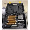Image 3 : Group lot - Wood carving / joinery chisels - Dremel rotary tool w/ attachments in hard case