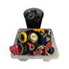 Image 1 : Bin lot - Tape guns & "Two Brothers Toffee" branded rolls of packing tape