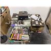 Image 1 : Group lot - Gaf projector / Misc DVD's, VHS, Rotary trays for projectors