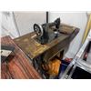 Image 4 : x2 Vintage Singer sewing machines w/ foot pedals & tables + x1 Old Man vintage sewing machine w/ foo