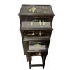 Image 1 : Oriental "Mother of Pearl" inlaid nesting tables (x4 tables in the set)