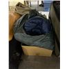 Image 4 : Under Table lot - Vintage Tommy Hilfiger suitcase / Suitcases / glasses / bedding / sleeping bag