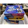 Image 3 : Group lot - x6 plastic hardware organizers / misc storage bins / x2 pairs of shoes / storage bags / 