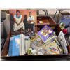 Image 2 : Vintage trunk w/ misc contents including vintage asian scroll / vintage travel slides / dvd's / etc.