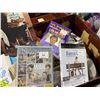 Image 3 : Vintage trunk w/ misc contents including vintage asian scroll / vintage travel slides / dvd's / etc.