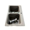 Image 1 : Blanco Black Undermount Dual Sink - 31.5x20.75"